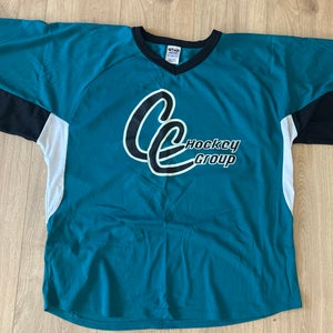 Teal CC Hockey Group Large Men's Athletic Knit Jersey (New)