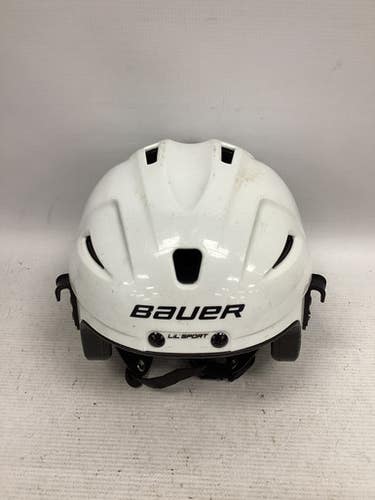 Used Bauer LIL SPORT Hockey Helmet Only White One Size 11851-S000037317