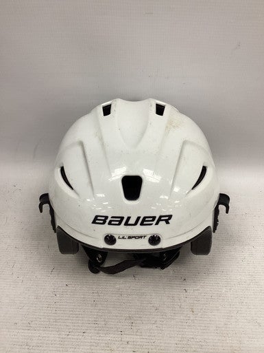 Used Bauer LIL SPORT Hockey Helmet Only White One Size 11851-S000037317