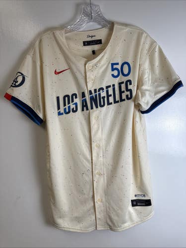 Mookie Betts Los Angeles Dodgers #50 #ITFDB City Connect Jersey Womens XL 18/20