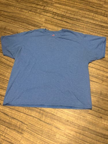 Hanes X Temp Short Sleeve Shirt Adult 2XL Light Blue