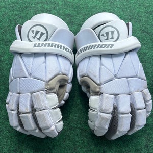 White Warrior Evo Lite Lacrosse Gloves | Extra Large (Used)