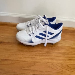 White Women's Size M 5.5 (W 6.5) Adidas Low Top Metal (Used)