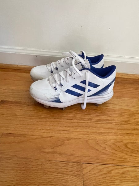 White Women's Size M 5.5 (W 6.5) Adidas Low Top Metal (Used)