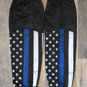 Blue Line Flag Police Hockey Socks (Used)