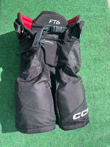 Black CCM Jetspeed FT6 Hockey Pants (Used) | Junior Medium