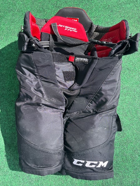 Black CCM Jetspeed FT4 Pro Hockey Pants (Used) | Junior Large