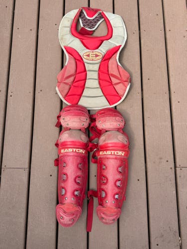 Easton Catcher's Set (Used) shin guards and chest protector only