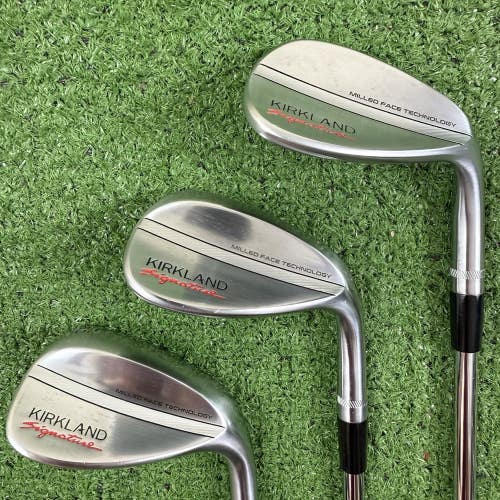 Kirkland Signature Gen 2 Wedge Set 52 56 60 Gap Sand Lob Steel Shafts RH