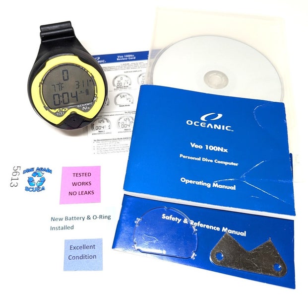 Oceanic Veo 100 Nx Scuba Dive Computer Puck Module Air & Nitrox 100Nx      #5613