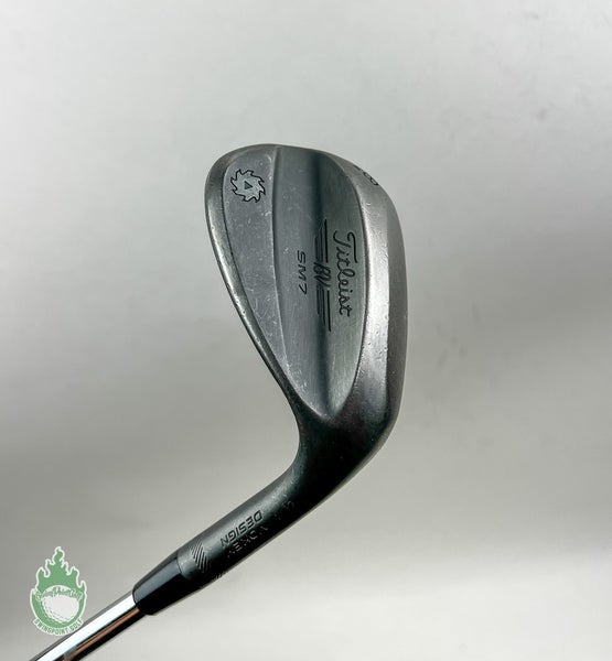 RH Titleist Vokey SM7 M Grind Jet Black Wedge 58*08 Wedge Steel Golf Club