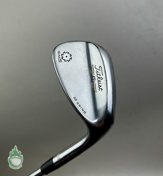 RH Titleist Vokey Design SM5 M Grind Chrome Wedge 54*-10 Wedge Flex Steel Golf