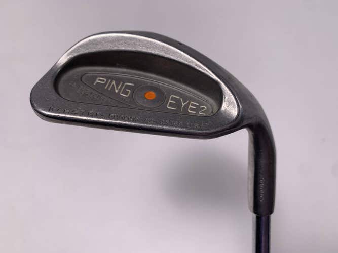 Ping Eye 2 Sand Wedge SW Orange Dot 2* Flat Karsten ZZ-Lite Wedge Steel Mens RH