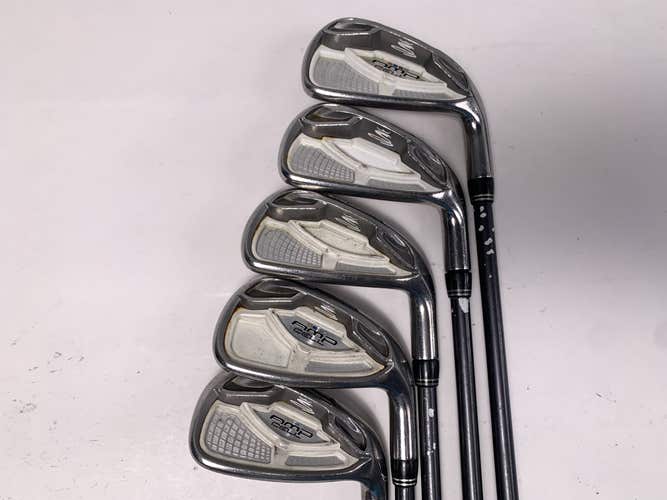 Cobra AMP Cell Silver Iron Set 5-PW 53g Senior Graphite Mens RH No 9 iron