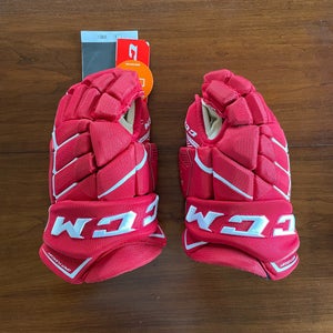 CCM JetSpeed FT1 Gloves 14" (New, Unused, Red)