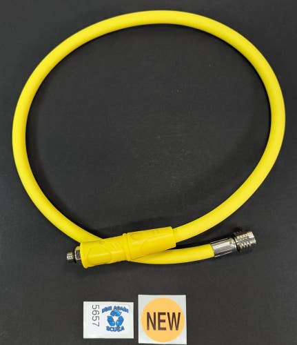 New 35" Octo Regulator Hose Scuba Dive Diving Low Pressure 36" Yellow      #5667