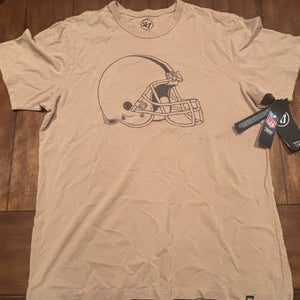 CLEAVLAND BROWNS  47 Brand SHORT SLEEVE *NWT* Adult Large