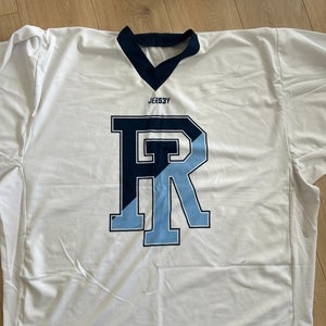 University Of Rhode Island White Goalie Cut Men's  Jersey (New)