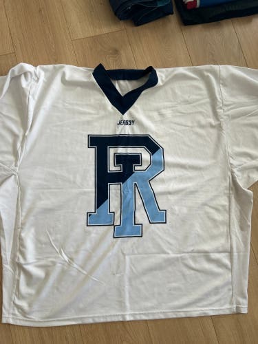 University Of Rhode Island White Goalie Cut Men's Jersey (New)