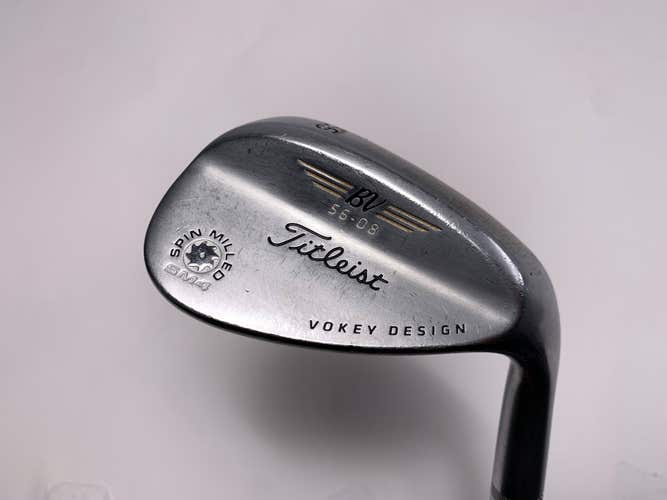 Titleist Vokey Spin Milled SM4 Chrome Sand Wedge SW 56* 8 Bounce Wedge RH