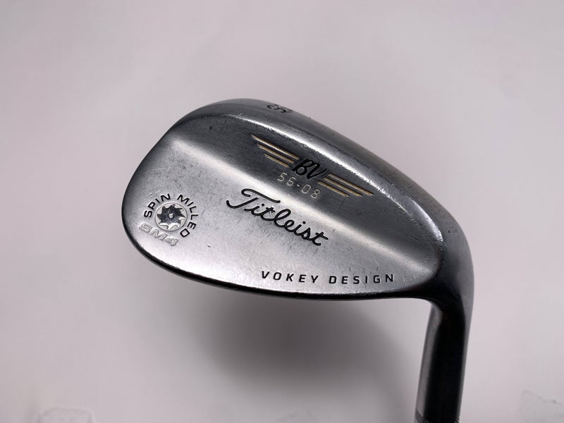 Titleist Vokey Spin Milled SM4 Chrome Sand Wedge SW 56* 8 Bounce Wedge RH