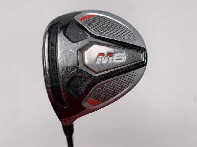 TaylorMade M6 3 Fairway Wood 15* Fujikura Atmos 6S Stiff Mens LH Midsize Grip