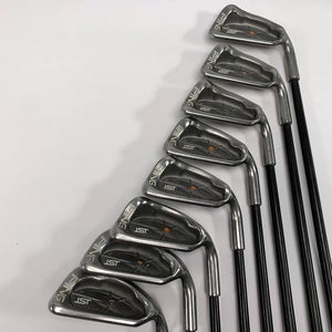 Ping ISI Iron Set 4-PW+SW Orange Dot 2* Flat 350 Series Senior Graphite Mens RH