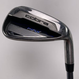 Cobra MAX Single 9 Iron White Tie X4 Lite Graphite Mens RH Midsize Grip