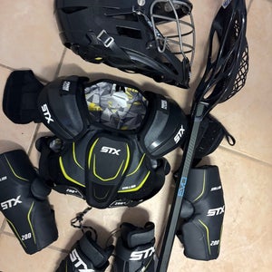 Lacrosse equipment full set up Youth STX Starter Kit . Meets NOCSAE youth small