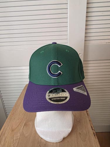 NWS Chicago Cubs New Era 9seventy Big League Chew Grape New Era Snapback Hat