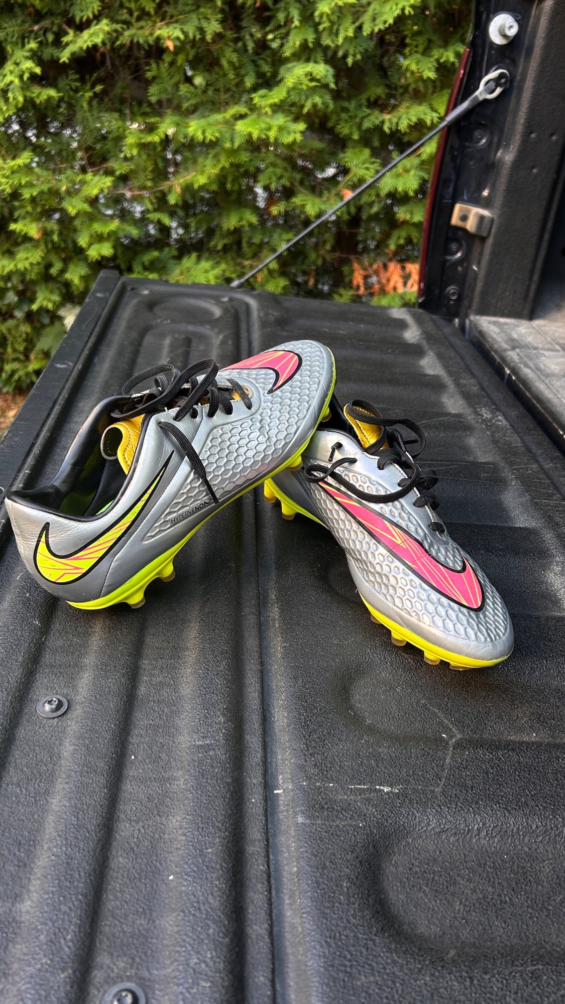 silver neymar cleats