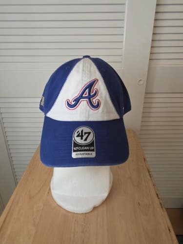 NWS Atlanta Braves City Connect '47 Clean Up Strapback Hat