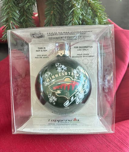 (New) Minnesota Wild Ball Ornament