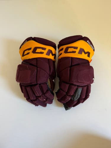 Used Maroon/Gold Senior CCM HGPJSPP 14" Pro Stock Gloves