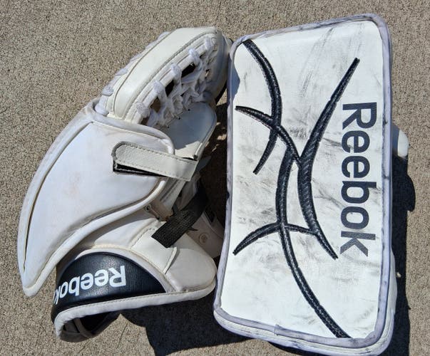 Reebok Revoke PZ Regular Hockey Goalie Gloves Set (Used)
