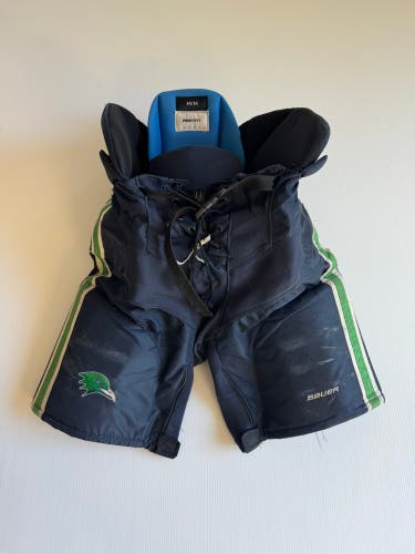 Used Senior Medium Bauer Nexus Custom Pro Hockey Pants Pro Stock - Navy/Green