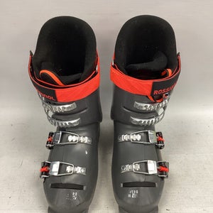 Used Rossignol HERO JR Boys DH Ski Boot Grey 270 MP - M09 - W10 11851-S000037304
