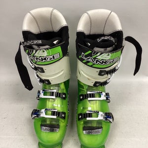 Used Lange RX130 Mens DH Ski Boot Kelly green 295 MP - M11.5 11851-S000037295