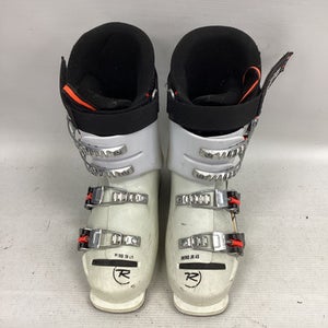 Used Rossignol HERO JR 65 Boys DH Ski Boot White 225 MP - J04.5 - W5.5 11851-S000037299