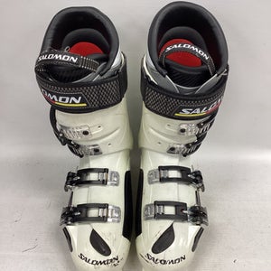 Used Salomon X3-10 CUSTOM SHELL Mens DH Ski Boot White 300 MP - M12 11851-S000037301