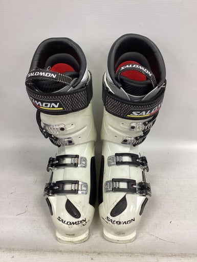 Used Salomon X3-10 CUSTOM SHELL Mens DH Ski Boot White 300 MP - M12 11851-S000037301