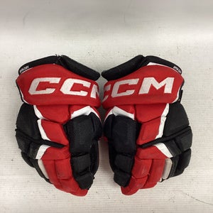 Used CCM JETSPEED FT6 Junior Gloves White/Black/Red 11" 11851-S000037312