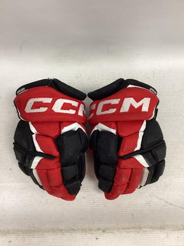 Used CCM JETSPEED FT6 Junior Gloves White/Black/Red 11" 11851-S000037312