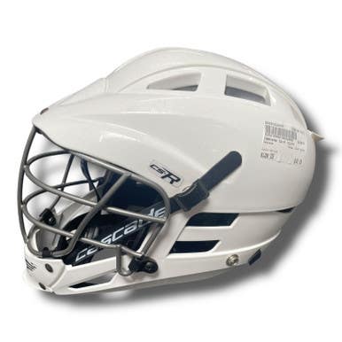 Used Cascade CS-R YOUTH Lacrosse Helmet White One Size 11375-S000362045
