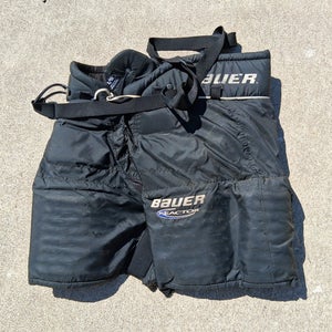 Bauer Reactor 3 Senior Large Black Hockey Goalie Pants (Used)