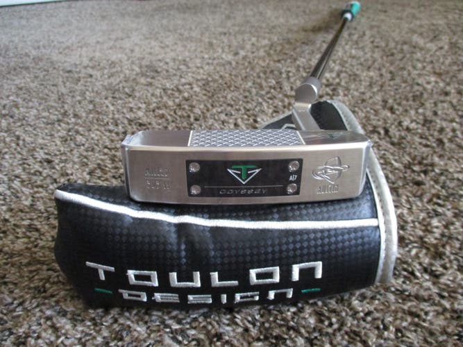 NEW 35" MEN'S RIGHT HAND ODYSSEY TOULON DESIGN AUSTIN A/7 PUTTER SUPER STROKE + HEAD COVER
