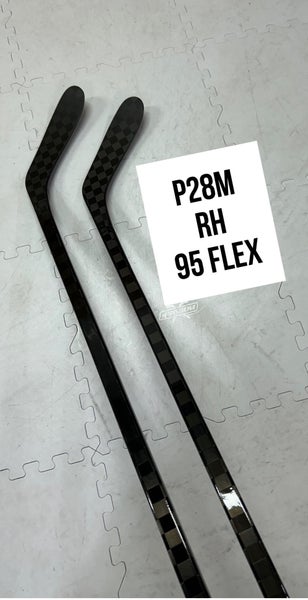 Senior(2x)Right P28M 95 Flex ProBlackStock™ Unbranded Blackouts Pro Stock Hockey Sticks