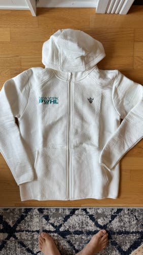 Pro Stock PWHL Hockey New York Sirens Full Zip Sweater - Size S