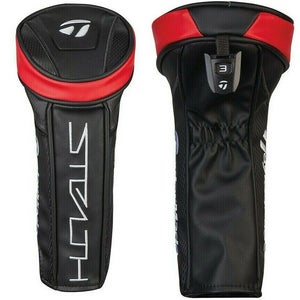 NEW TaylorMade Golf Stealth Black/Red Fairway Wood Headcover