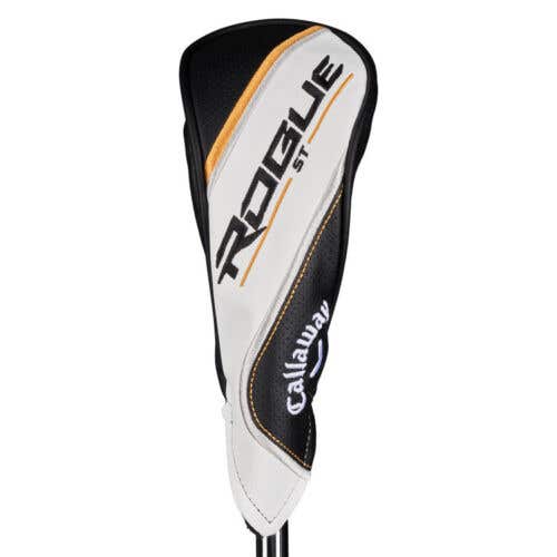 Callaway Rogue ST Fairway Wood Headcover (Black/White/Gold) Golf Club Cover NEW